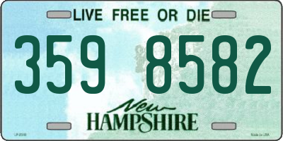 NH license plate 3598582