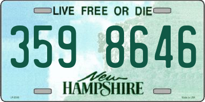 NH license plate 3598646