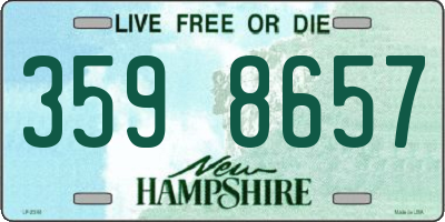 NH license plate 3598657