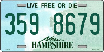 NH license plate 3598679