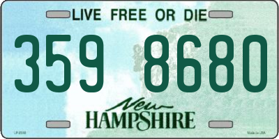 NH license plate 3598680