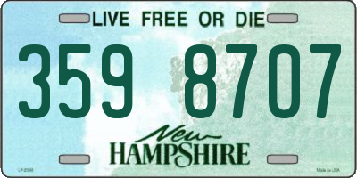 NH license plate 3598707