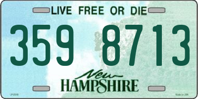 NH license plate 3598713