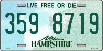 NH license plate 3598719