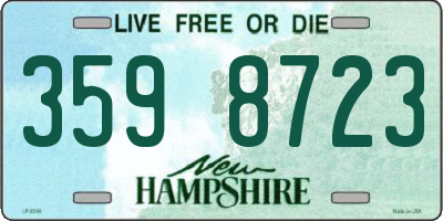NH license plate 3598723