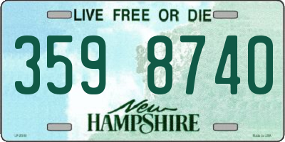 NH license plate 3598740