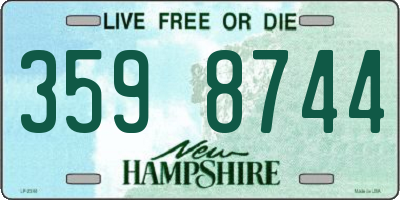 NH license plate 3598744