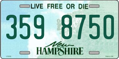 NH license plate 3598750