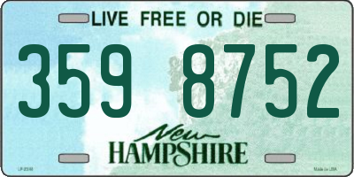 NH license plate 3598752