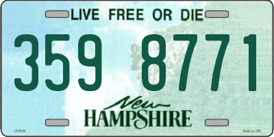 NH license plate 3598771