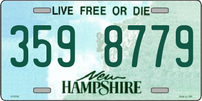 NH license plate 3598779