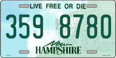 NH license plate 3598780