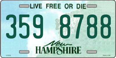 NH license plate 3598788