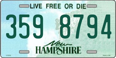 NH license plate 3598794