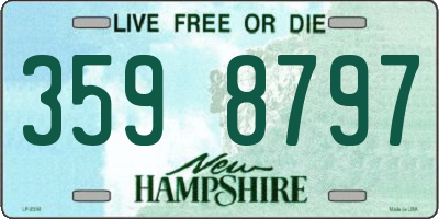 NH license plate 3598797
