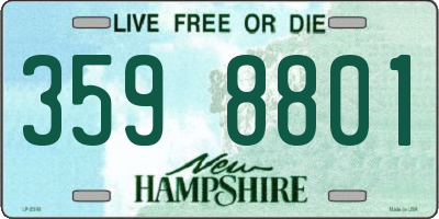 NH license plate 3598801