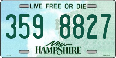 NH license plate 3598827