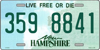 NH license plate 3598841