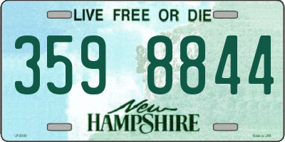 NH license plate 3598844