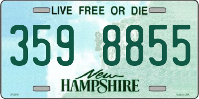 NH license plate 3598855
