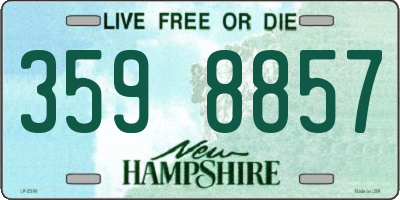 NH license plate 3598857