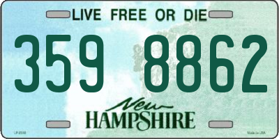 NH license plate 3598862