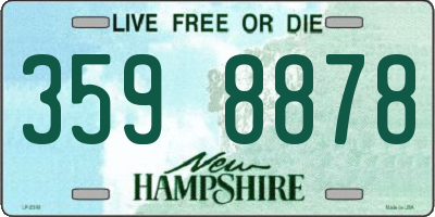 NH license plate 3598878