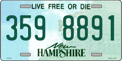 NH license plate 3598891