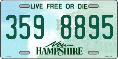 NH license plate 3598895