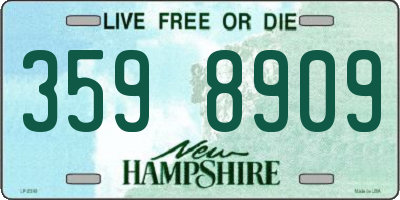 NH license plate 3598909