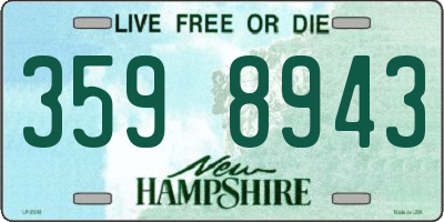 NH license plate 3598943