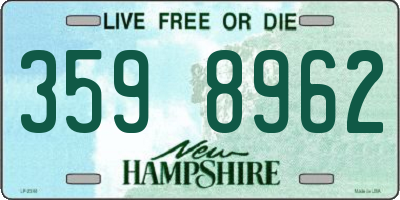 NH license plate 3598962