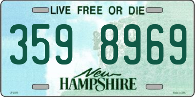 NH license plate 3598969