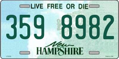 NH license plate 3598982