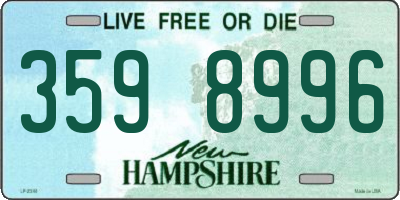 NH license plate 3598996