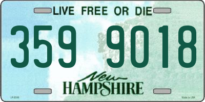 NH license plate 3599018