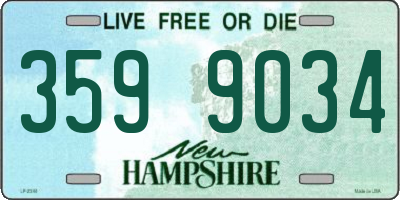 NH license plate 3599034