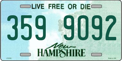 NH license plate 3599092