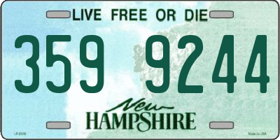 NH license plate 3599244