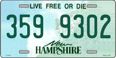 NH license plate 3599302
