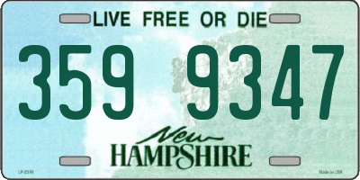 NH license plate 3599347