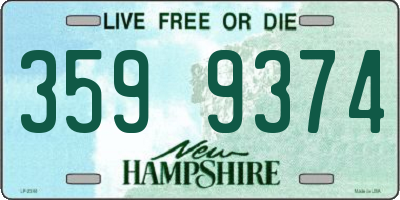 NH license plate 3599374