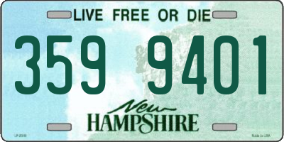 NH license plate 3599401