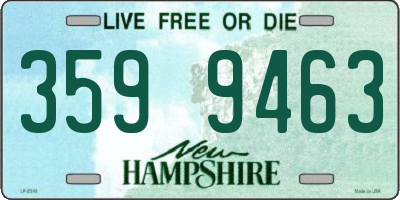 NH license plate 3599463