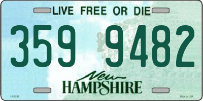 NH license plate 3599482