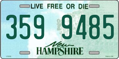 NH license plate 3599485