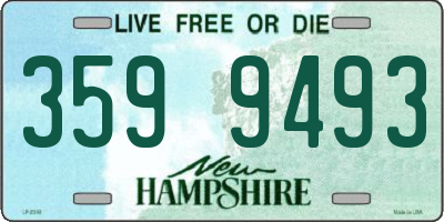 NH license plate 3599493
