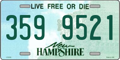 NH license plate 3599521