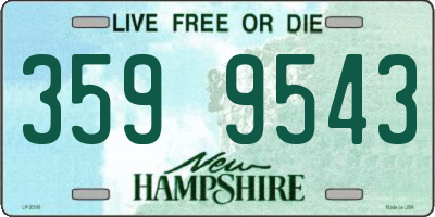 NH license plate 3599543