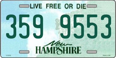 NH license plate 3599553